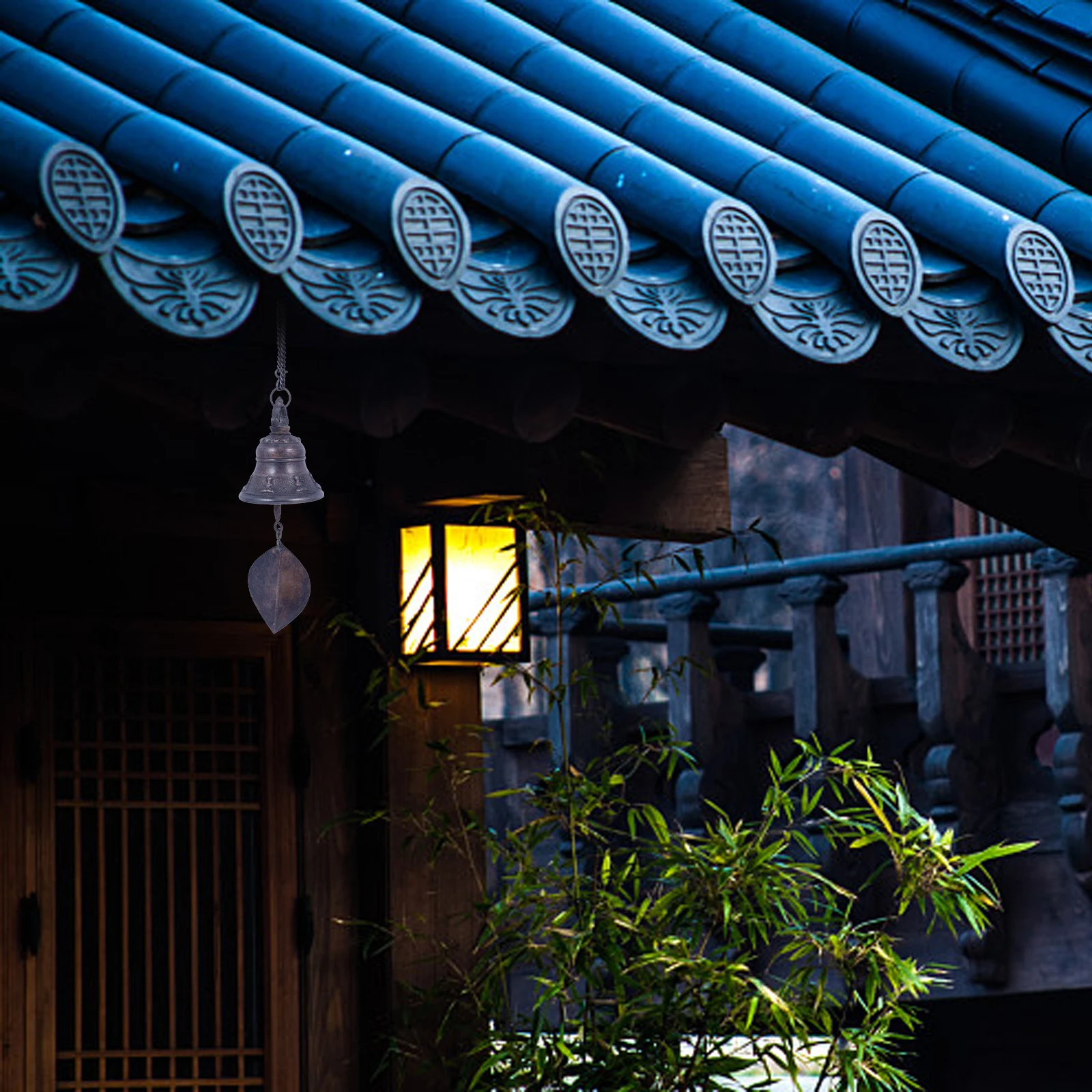 

Vintage Mini Copper Bell Hanging Decoration Durable Brass For Yard Temple Room Outdoor Windbell Patio Hanging Bell