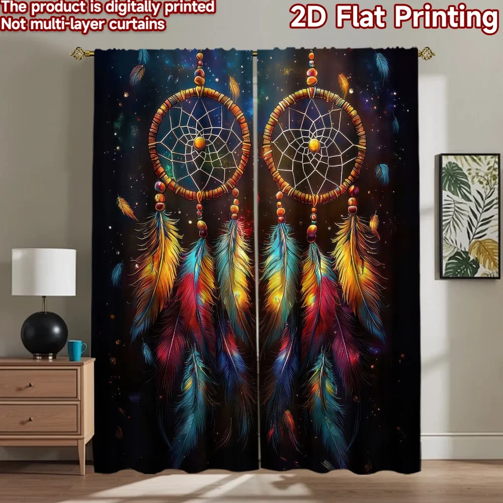 

1pc 2D flat Photography Backdrop Photography Backdrop Colorful Dreamcatchers Night Sky 100% Polyester Festive Backdrops Perfect