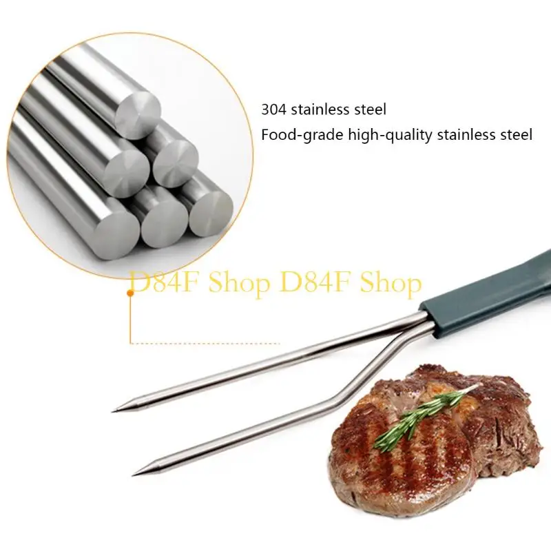 Termometer daging d84f berlaku dapur memanggang kalkun digital barbecue fork