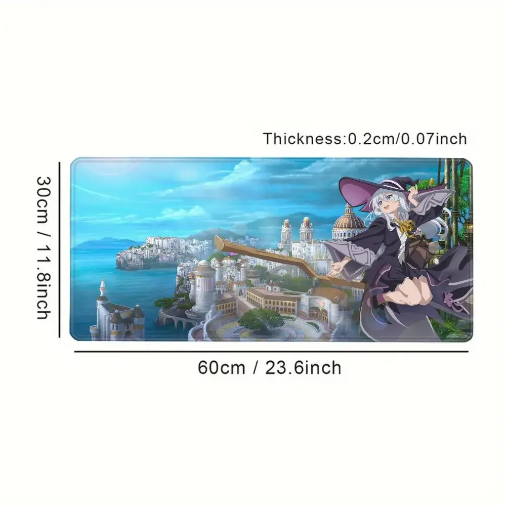 Wandering Witch The Journey Of Elaina Anime Mousepad Large Gaming Mouse Pad LockEdge Thickened Computer Keyboard Table Desk Mat