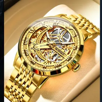 OUPINKE 3173 High end men's mechanical watches skeleton hollow automatic man hand watch luxury waterproof men's dress wristwatch OUPINKE 3173 High end men's mechanical watches skeleton hollow automatic man hand watch luxury waterproof men's dress wristwatch