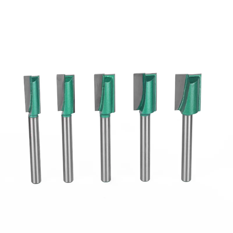 PTA 8MM Shank Cleaning Bottom Bit Router Bit Woodworking Milling Cutter For Wood Bit Face Mill Carbide Cutter End Mill