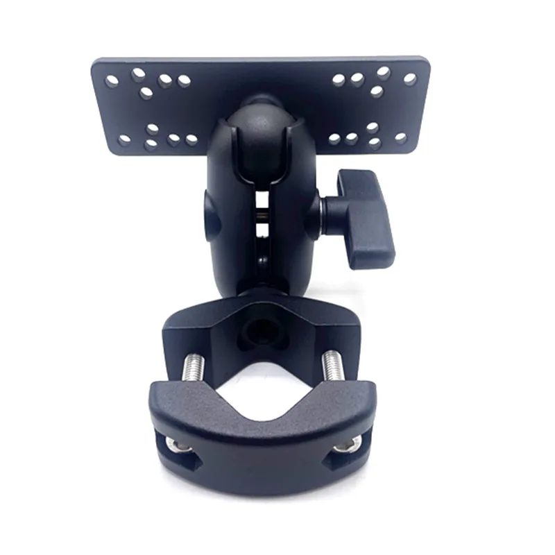 RAM 마운트 보트 Garmin/Lowrance 용 어군 탐지기 마운트에 이중 소켓 암이있는 1.5 인치 고무 볼베이스 토크 파이프 클램프