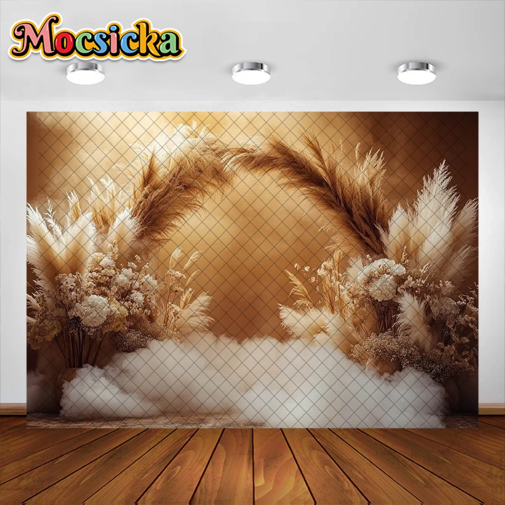 Bohemian Photography Background Couple Wedding Decoration Supplies Newborn Baby Portrait Photo Backdrops Studio Props Banner