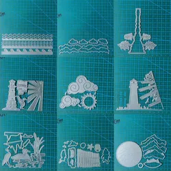 Cloud fence metal cutting dies mold DIY Scrapbooking decoration paper craft knife mould blade punch template Embossing stencils