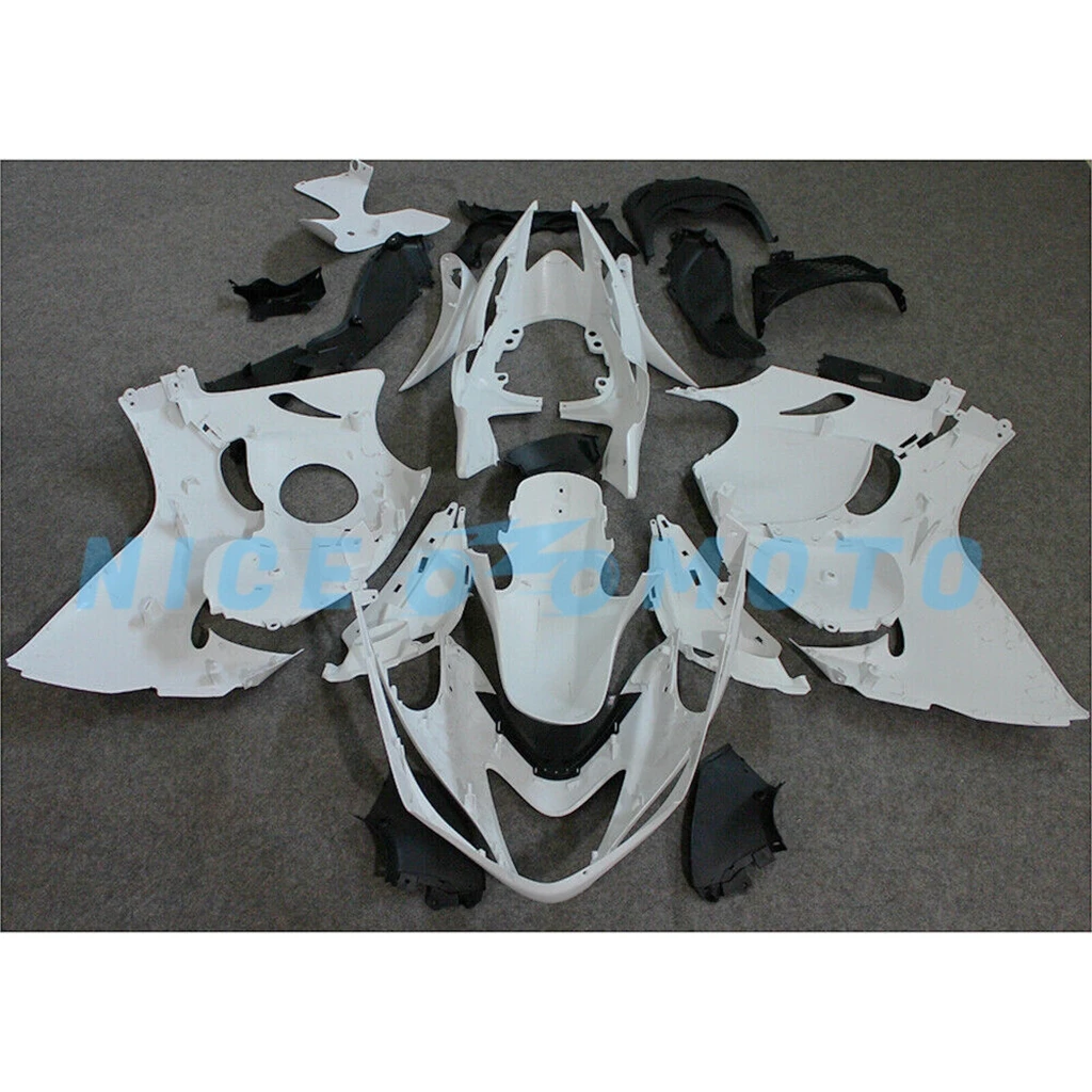 Free Custom fairing kit for Hayabusa GSX1300R 2008-2020 GSXR1300 09 10 11 12 13 14 15 16 19 18 Pure White Rebuild fairings