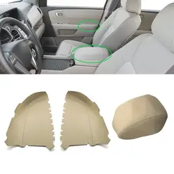 For Honda Pilot 2009 2010 2011 2012 2013 Microfiber Leather Front Door Panel Armrest Arm Rest Covers Trim Protective Parts