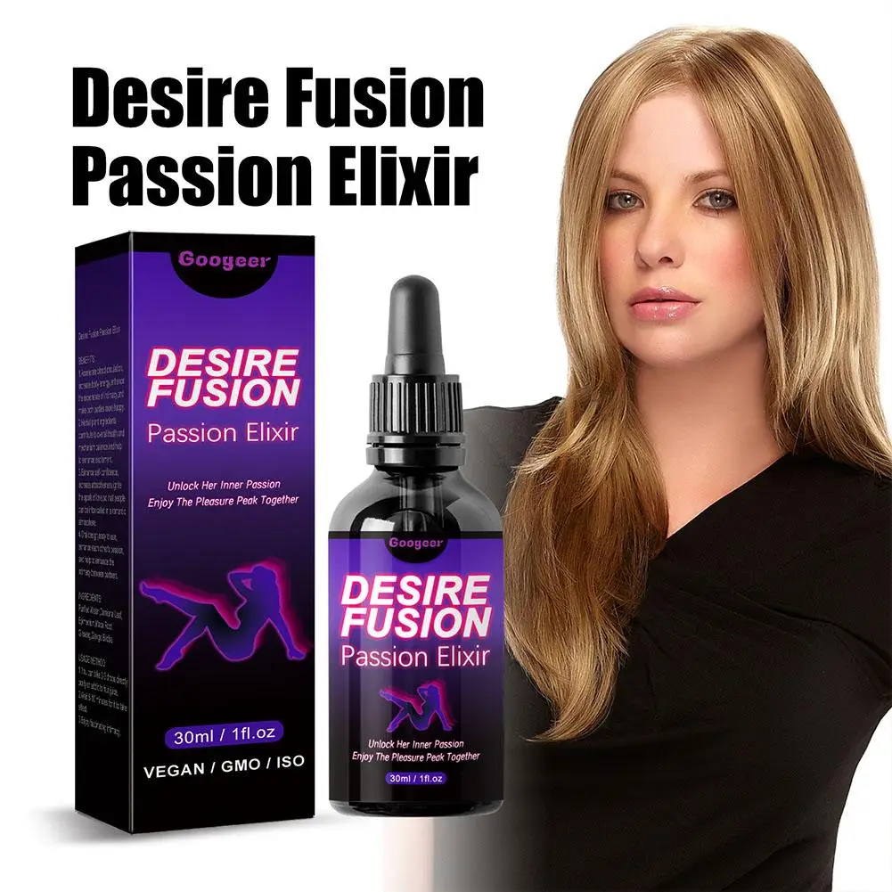 Desire Fusion Passion Elxir Libido Booster for Women Enhance Self-Confidence Increase Attractiveness Ignite the Love Spark I9B3