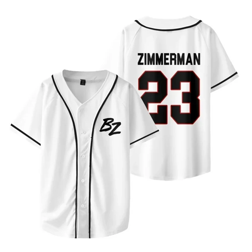 Bailey Zimmerman Merch Baseball Jersey Shirt V-Neck Short Sleeve Tee Women Men Streetwear Fashion Clothes