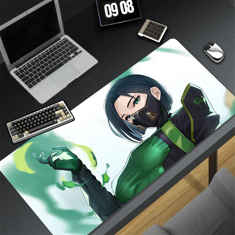 Pattern Game Mousepad Pad V-valorant Viper Rubber Mouse Mat Desk Gaming Non Slip Table Mat Gamer Cabinet Mousepad Keyboard Pad