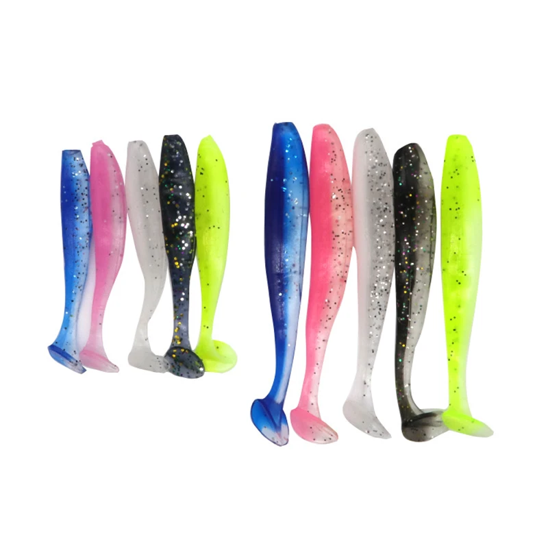 

Dual Color Lure Soft Bait T-tail Lure Fake Bait Artificial Bait Outdoor Fishing Equipment Fishing Accessories