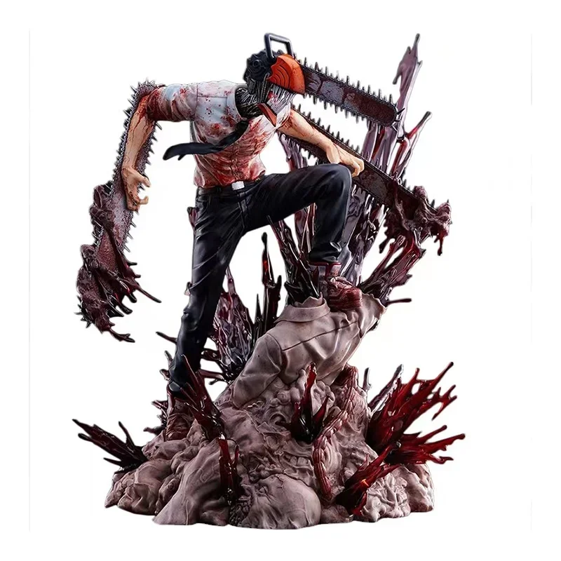 【In Stock】Chainsaw Man Figurals Denji Anime Figurine Statue Figures Cartoon Toy Collectible Model Toy A Nice Gift