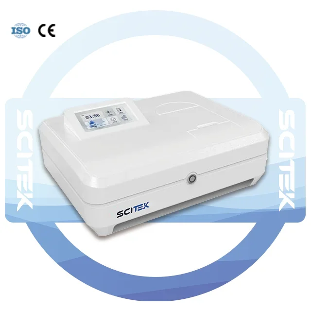 SCITEK UV-VIS Spectrophotometer 190-1100nm Spectrophotometer with Deuterium lamp, tungsten lamp