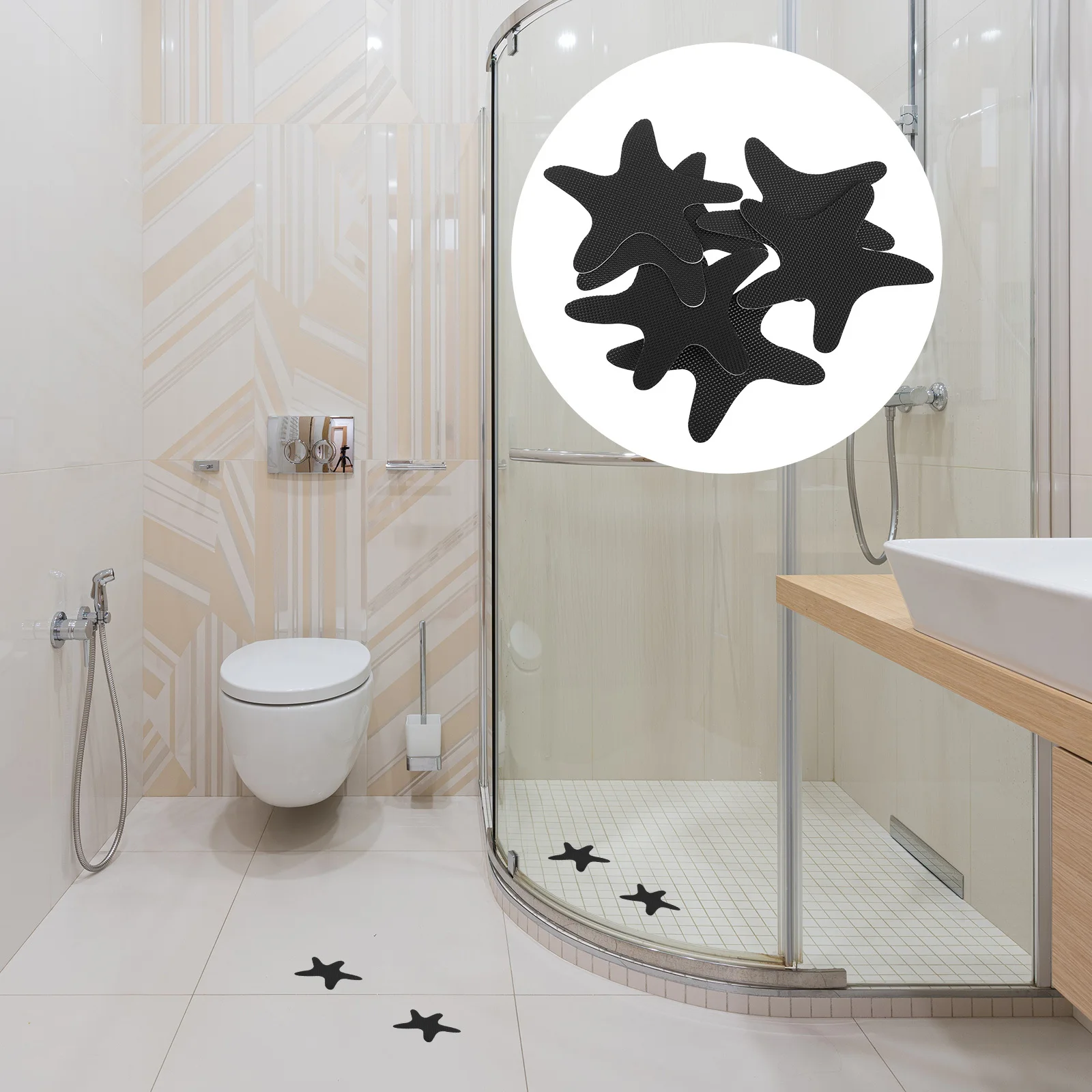 

6Pcs Tub Grip Anti Slip Stickers Kids Bathtub Shower Floor Safety Stickers Nonskid Non Slip Decals Bathtub Sticker