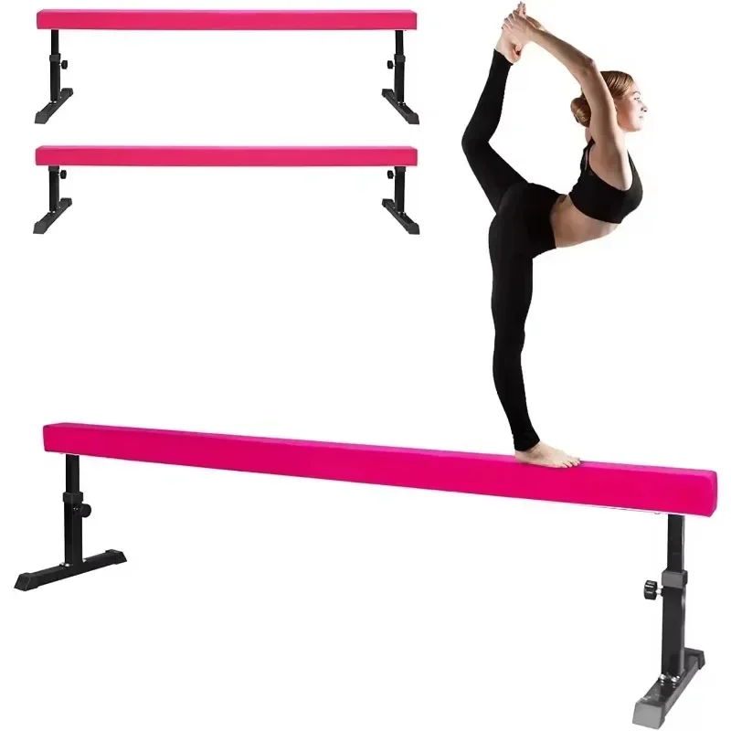 Adjustable Suede Balance Beam Gymnastics Equipment High Low Floor Gym Workout and Training