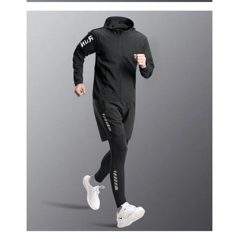Casual Running Men's Quick Dry Marathon Sports Autumn Fitness Suit