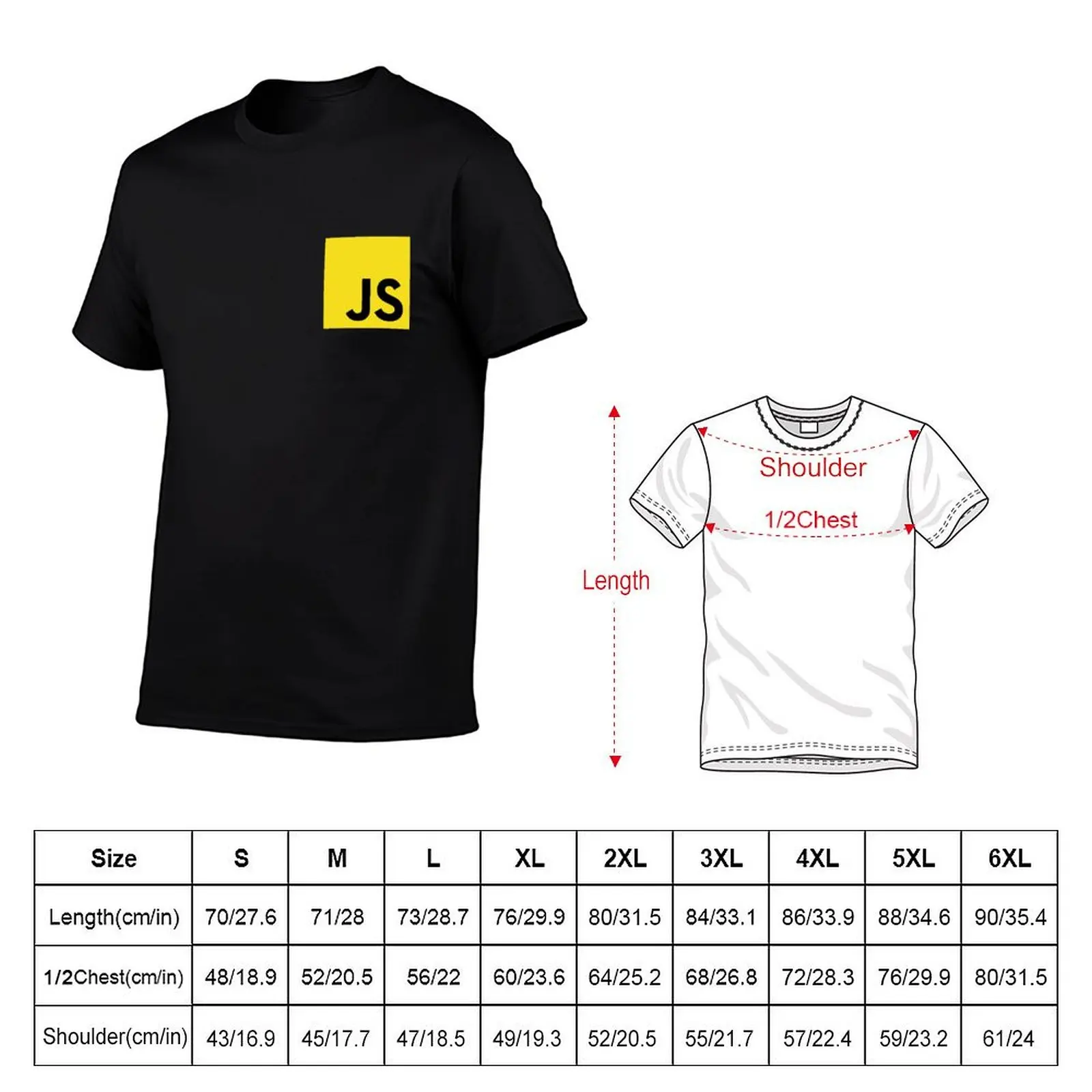 JavaScript T-Shirt Classic Print Short Sleeve Shirt
