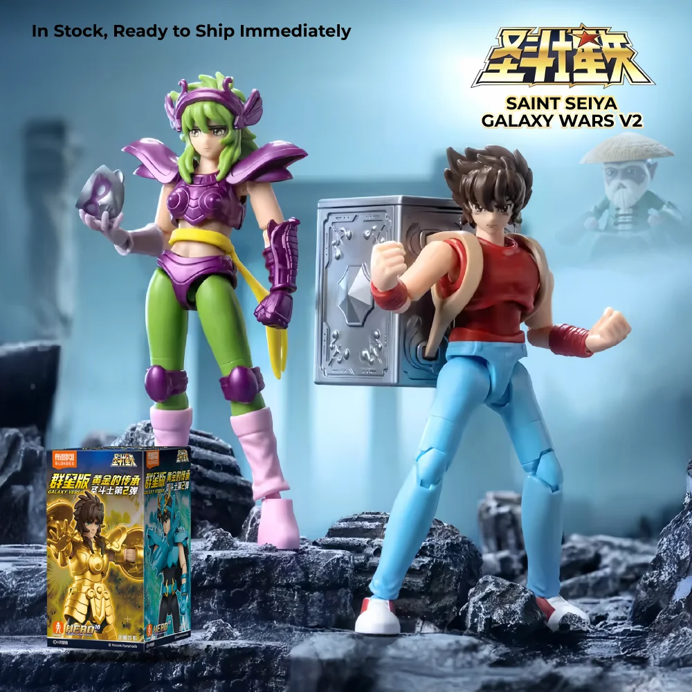 

Saint Seiya Galaxy V2 & V1 Series Blind Boxes Anime Action Figures Camus Hoyoga Dohko Milo Shiryu Pegasus Nachi Toy Fans Gift