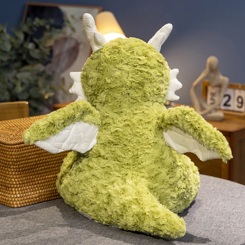 Soft Fly Dragon Plush Toys White/Green/Pink Dragon Toys Doll Kawaii Stuffed Animals Plushie For Baby Kids Cute Dinosaur Toys