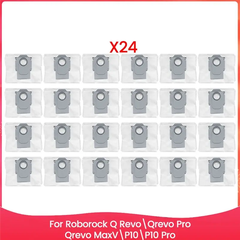 

Мешки для сбора пыли A69X-24PCS для пылесосов Roborock Q Revo/Qrevo Pro/Qrevo Maxv/P10/P10 Pro, аксессуары, сменные запчасти