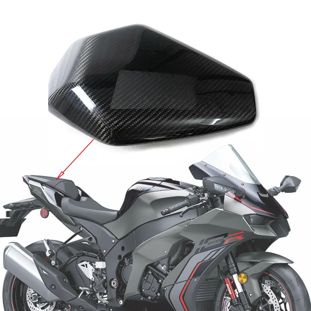 For Kawasaki ZX10R ZX-10R Full Carbon Fiber Rear Seat Cover Motorcycle Accessories Fairing Kits 2016 2018 2019 2020 2021 2022+