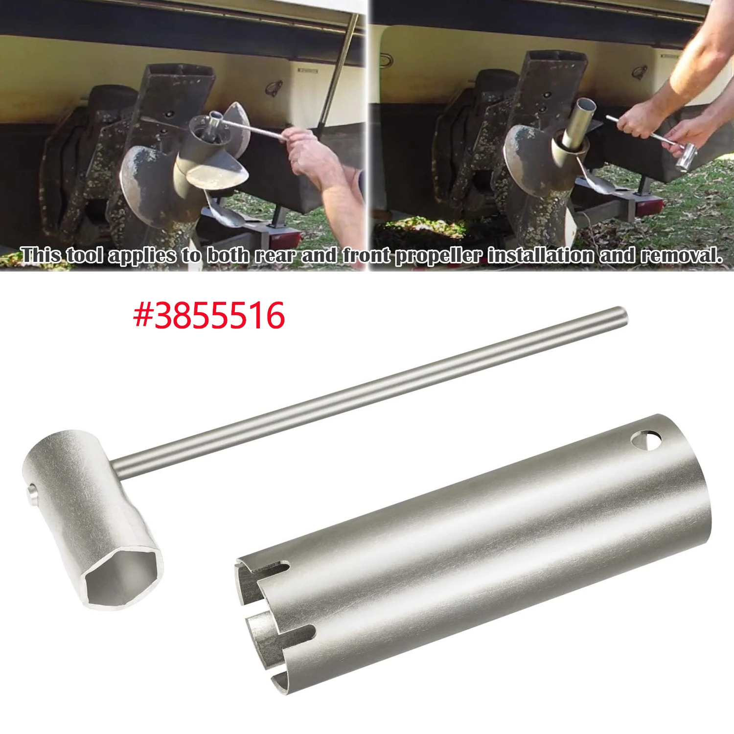 

Набор инструментов Duo Prop 3855516. Набор ключей для установки и снятия пропеллера. Подходит для приводов Volvo Penta DPS-A DPS-B DP-SM.