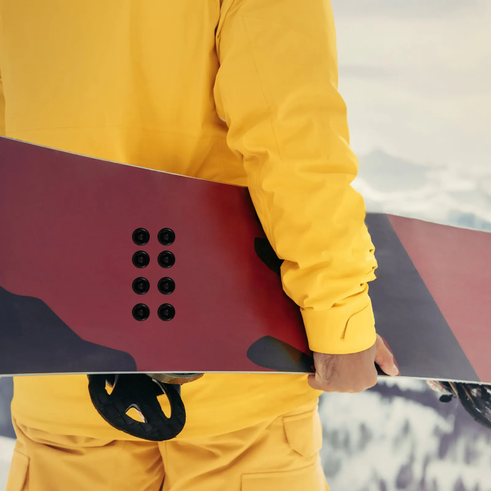 

50 шт. самоклеящихся противоскользящих накладок для сноуборда, стоп-пады для улучшения сцепления, стабильности и безопасности