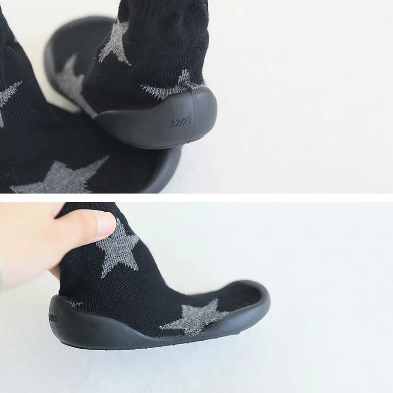 Parent Floor Shoes Mom Dad Sock Shoes Couple Shoes Women Men Shoes Slippers Anti Slip Knitted Slippers Socks Sokken