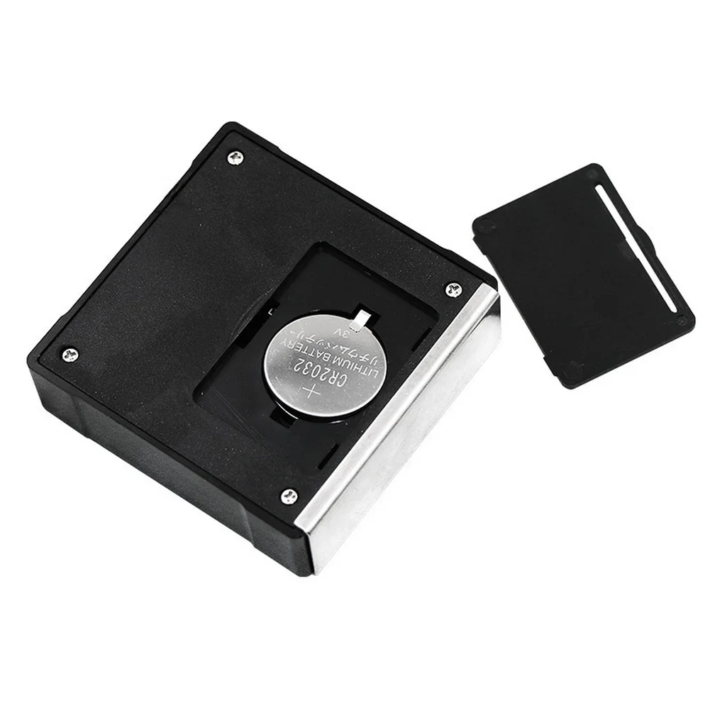 Digital Inclinometer Black Unit with Magnetic Mount LCD Display Dual Mode Measurement for Engineering Professionals