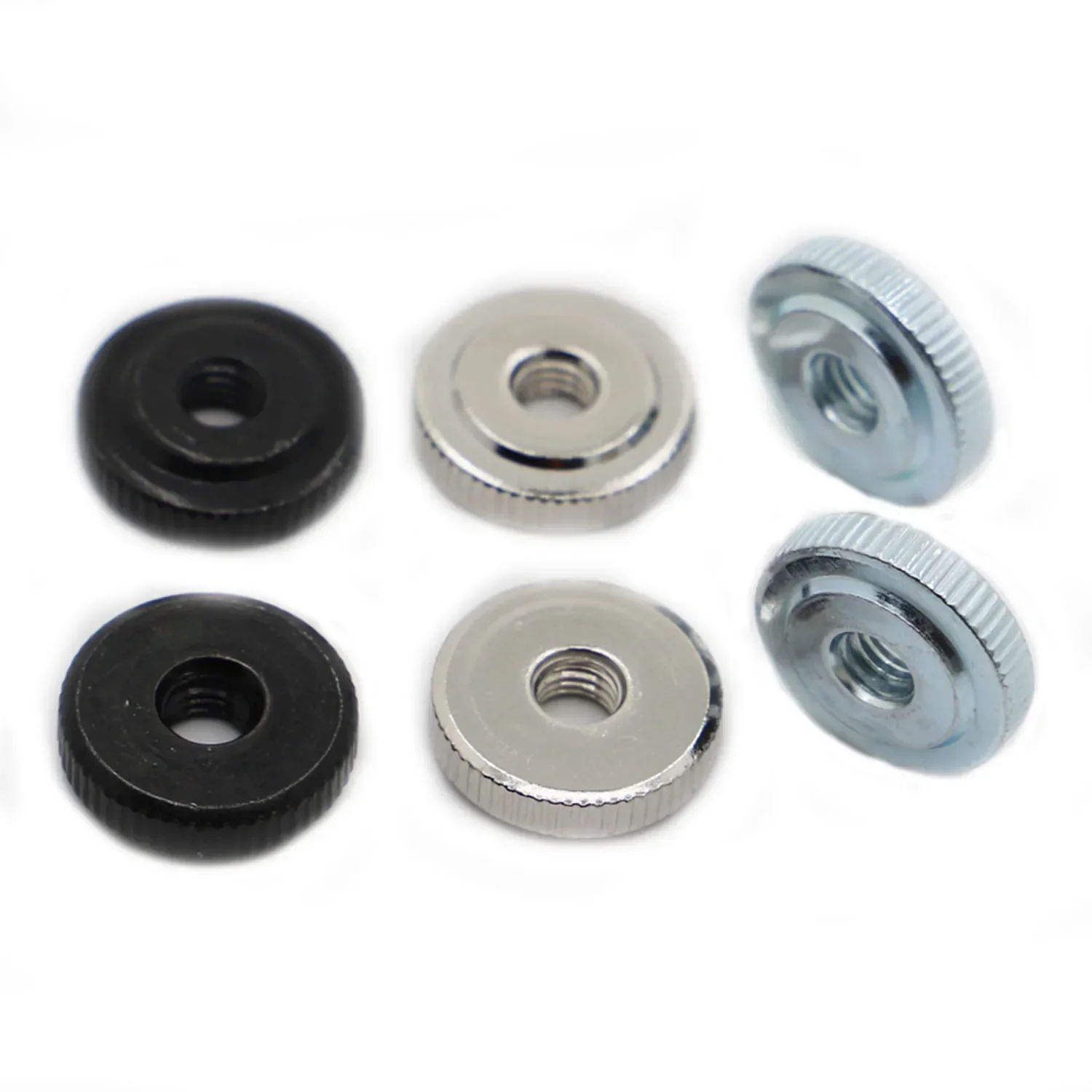 M3 M4 M5 M6 M8 M10 Blue Zinc / Black Zinc / Nickel Plated Carbon Steel DIN467 GB807 Handle Nuts Knurled Thumb Nuts