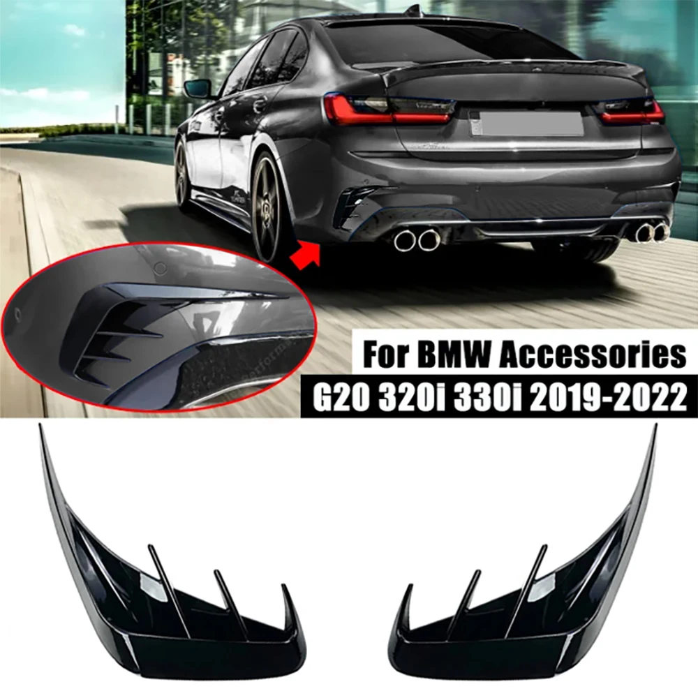 

Rear Bumper Lip Spoiler Side Air Vent Outlet Cover Trim For Bmw Accessories 3 Series G20 G28 318i 320i 330 2019-2022 Car Styling