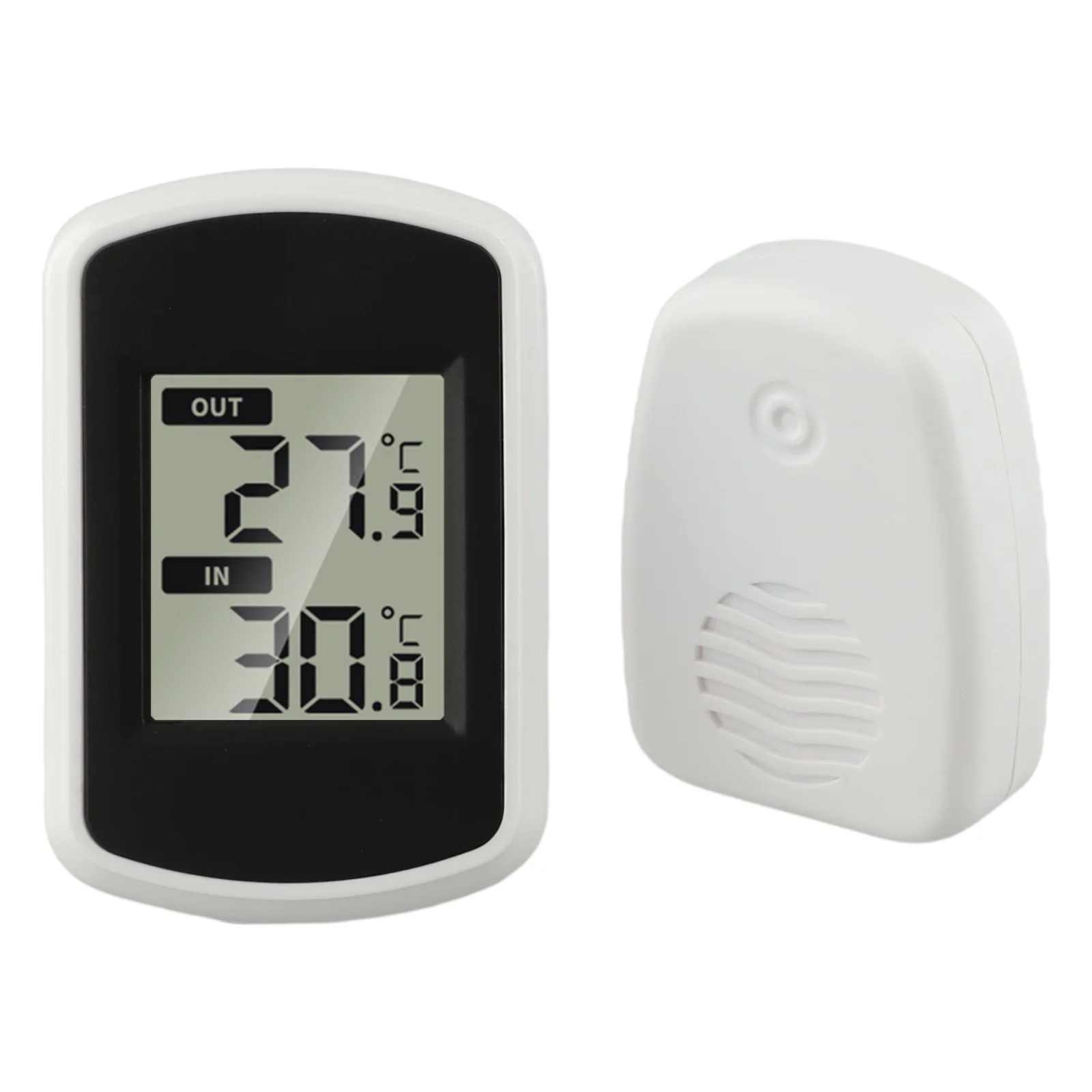 Indoor and Outdoor Wireless Digital Weather Station with Easy to Read LCD for Temperature and Humidity Tracking