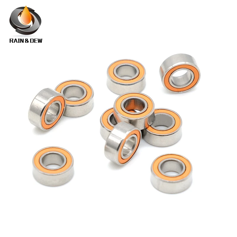 1Pcs SMR105 2RS CB ABEC-7 LD Stainless Steel Hybrid Ceramic Bearing 5x10x4 mm Without Grease Fast Turning