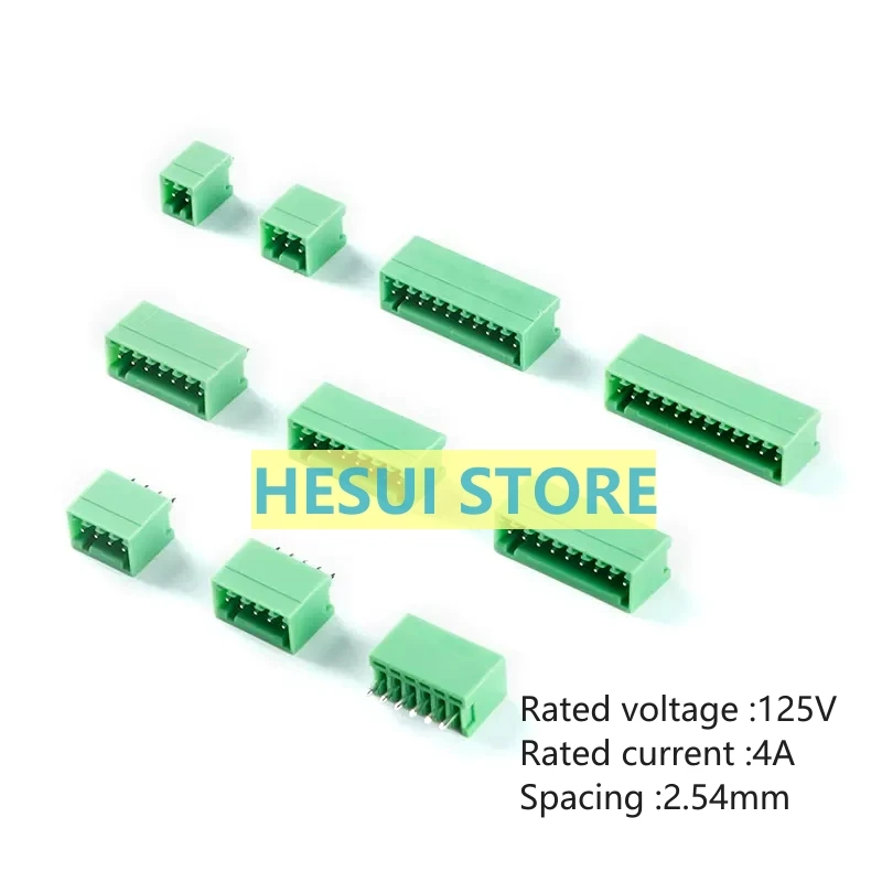 10 PCS KF2EDGV-2.54-2/3/4/5/6/7-12P Straight pin socket 2.54mm pitch plug and pull out terminal