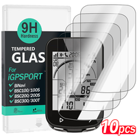 10-1pcs Tempered Glass Screen Protectors for IGPSPORT BiNavi/BSC100/100S/ BSC200/200S /BSC300/300T Cycling GPS Computer Films