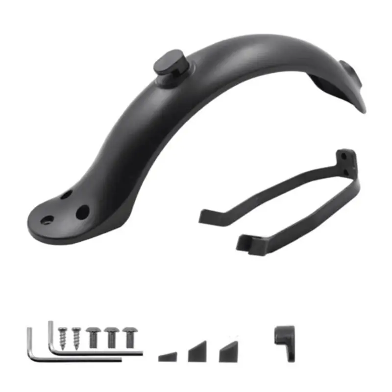 NEW HOT In Stock-For M365 /M365 Pro Rear Mudguard Kit Scooter Accessories: Mud Guard, Support Bracket, Screws, And Rubber