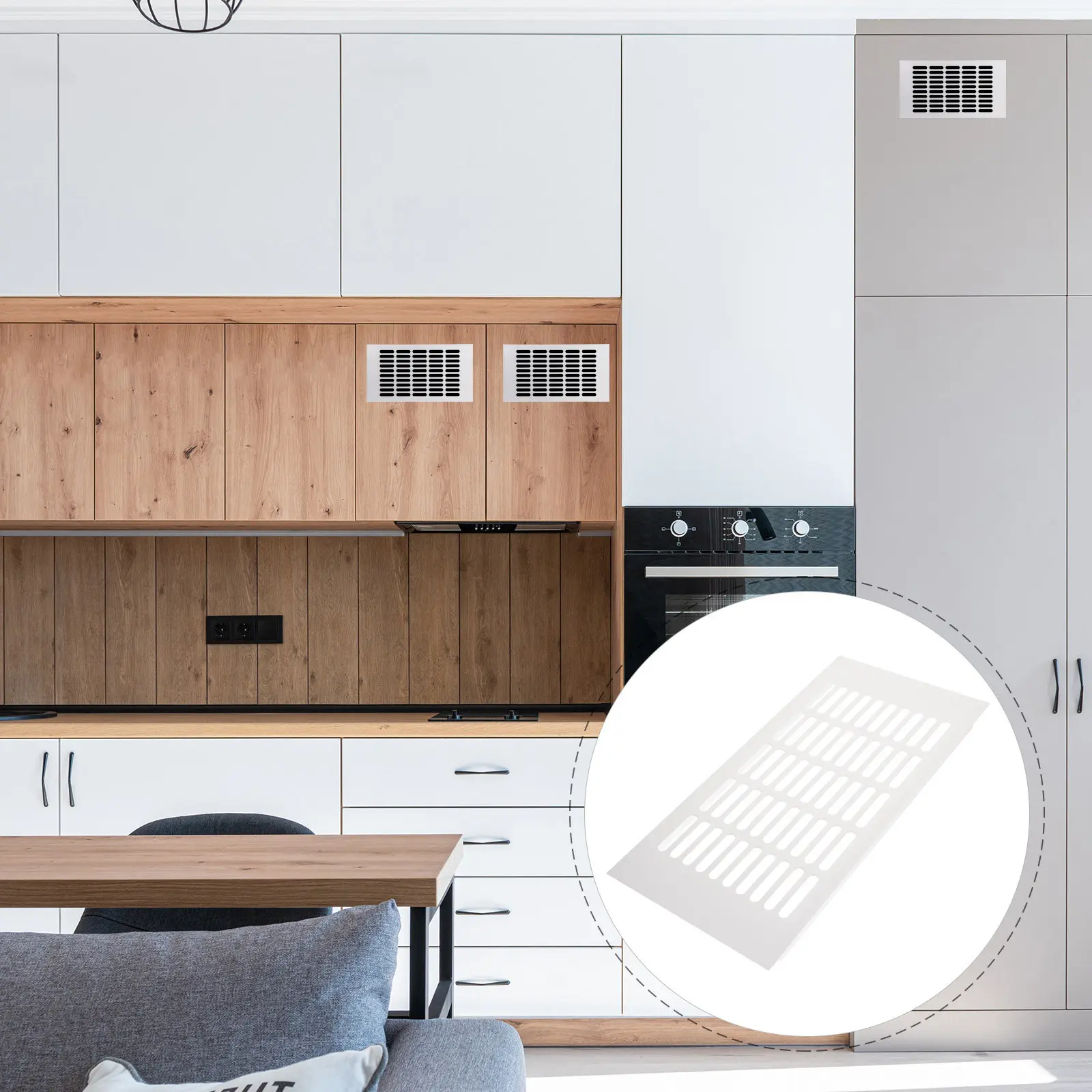 Aluminum Alloy Rectangular Vent Cover – Breathable Mesh Air Grille for Floor, Cabinet, Wardrobe & Home Ventilation