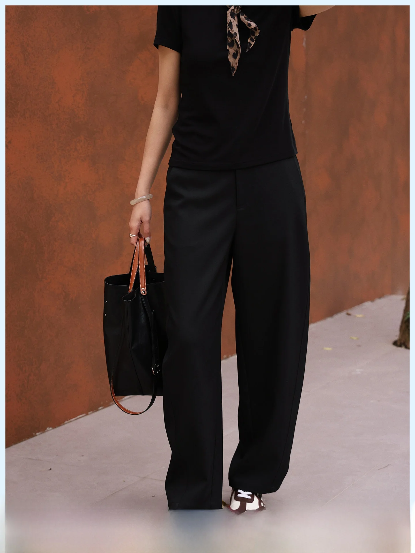 

High Waist Black Knife Casual Pants Women's Stylish Slimming Trousers Spring 2026 Fashion Versatile Straight Leg Pants