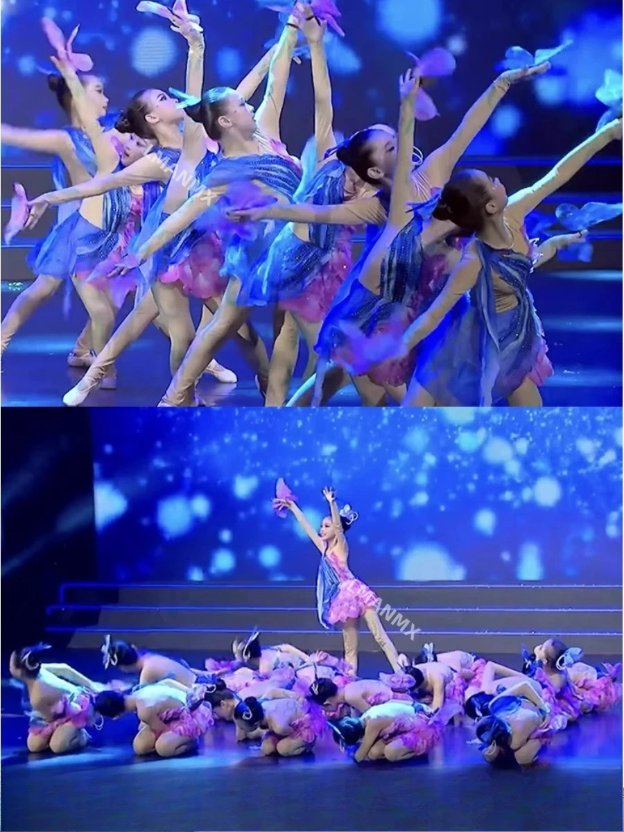 

Красочная бабочка, летающая детская группа, танцевальная мечта, бабочка, танцевальная бабочка, танцевальный реквизит, костюм для выступлений