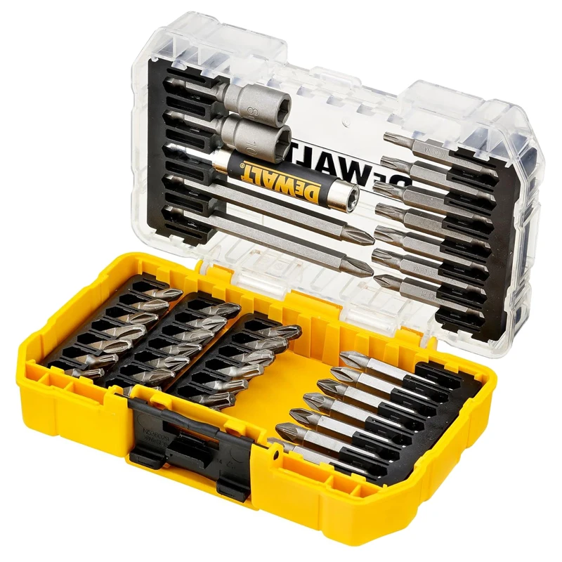 DEWALT DT70702-QZ 40PCS Compact Drill Bit Sets 25-50MM Socket Magnetic Extension Rod Wood/Metal Beginner Tool Attachments