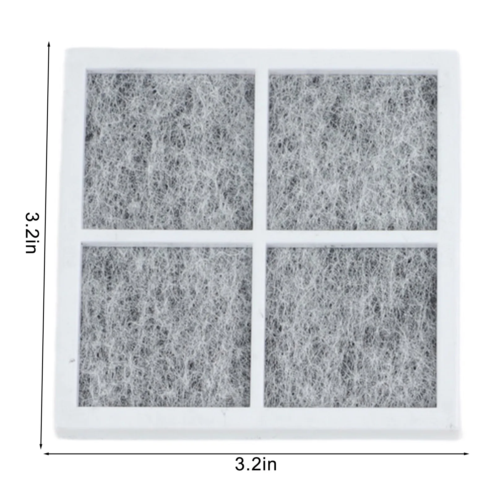 4-Pack Refrigerator Air Filter Replacement For LT120F Activated Carbon HEPA Filtration For Fresh Food Odor/ Removal