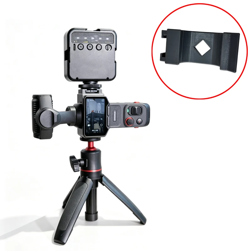 1PCS For Insta360 Luna Ultra Gimbal Camera Vertical Shooting Adapter Mount with Cold Shoe 1/4