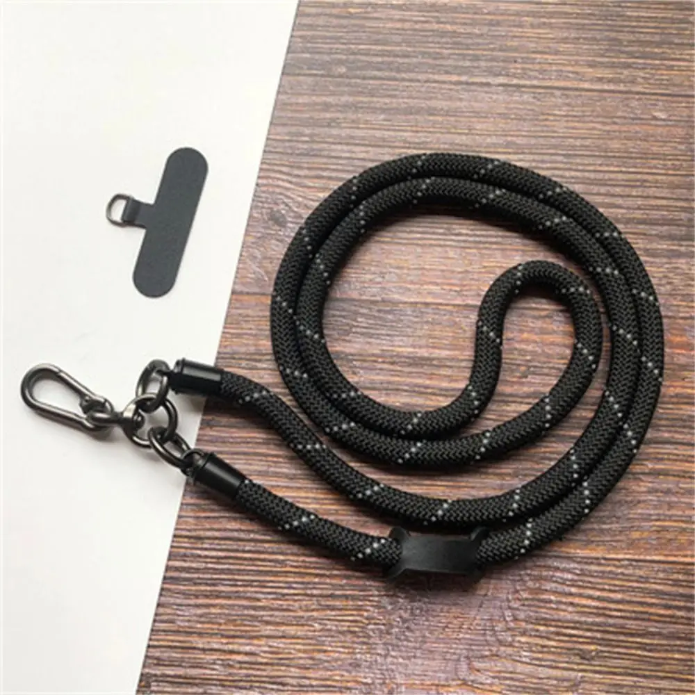 Adjustable Crossbody Phone Lanyard Detachable Anti-lost Phone Neck Strap Rotatable Clasp 8mm Mobile Phone Strap