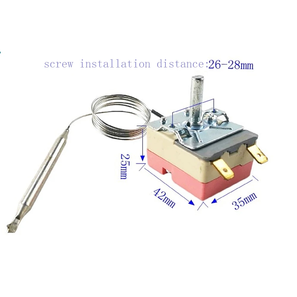 AC 220V 16A 30-110/50-300℃ Oven Temperature Switch Thermostat Dial Centigrade Ceramic Base Thermostat Water Heater Thermostat