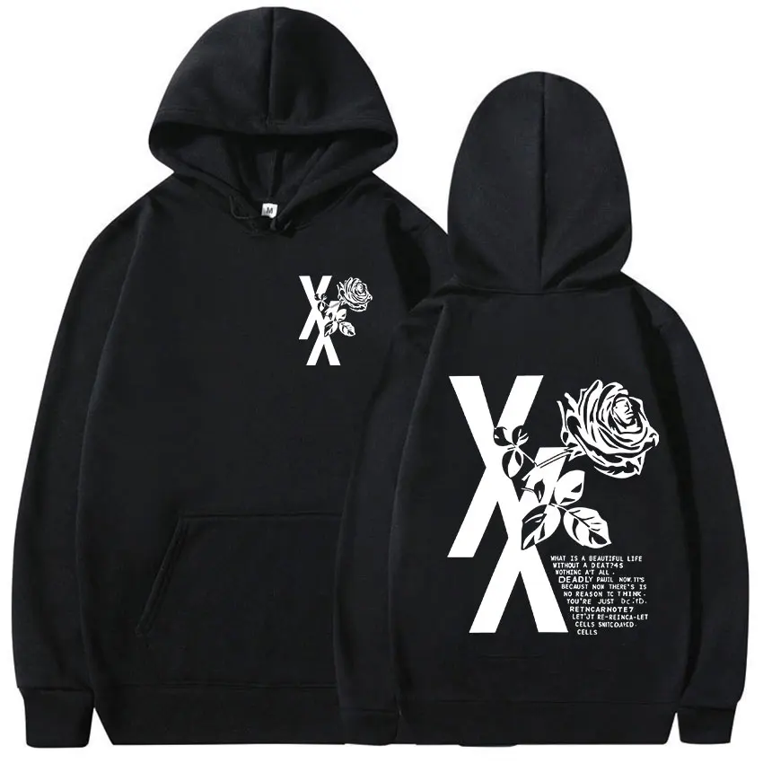 

Рэпер Mgk Lost Tour 2025 Толстовка с принтом для мужчин и женщин Повседневная осенне-зимняя модная толстовка Хлопковая одежда большого размера с капюшоном в стиле ретро