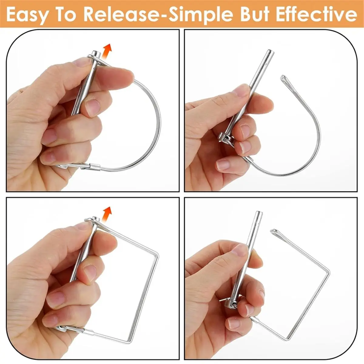 Promotional-40 PCS Shaft Locking Pin 1/4