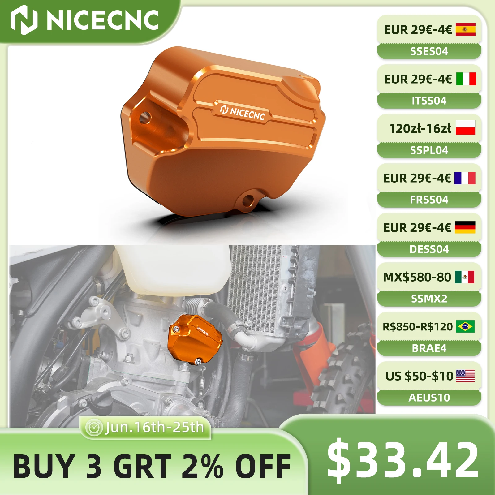 

For KTM EXC 300 250 XCW 2024 2025 Performance Oversized Powervalve Cover SX 250 300 XC 2023-2025 Husqvarna GasGas TBI Enduro