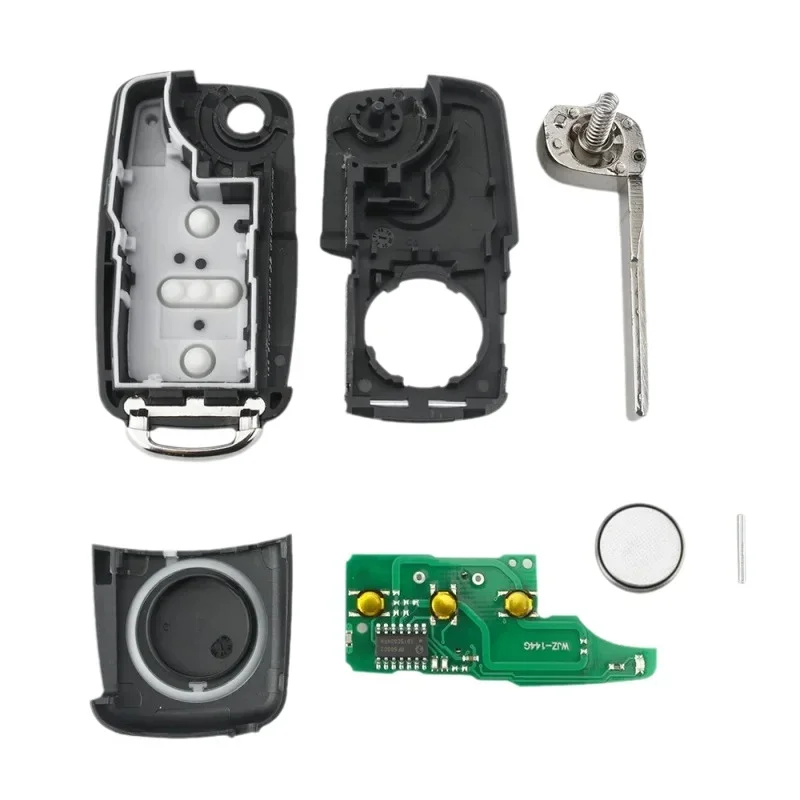 1pcs 2 button Remote Flip key for VW Volkswagen GOLF PASSAT Tiguan Polo Jetta Beetle Skoda Car key 434MHz ID48 Chip 5K0837202AD