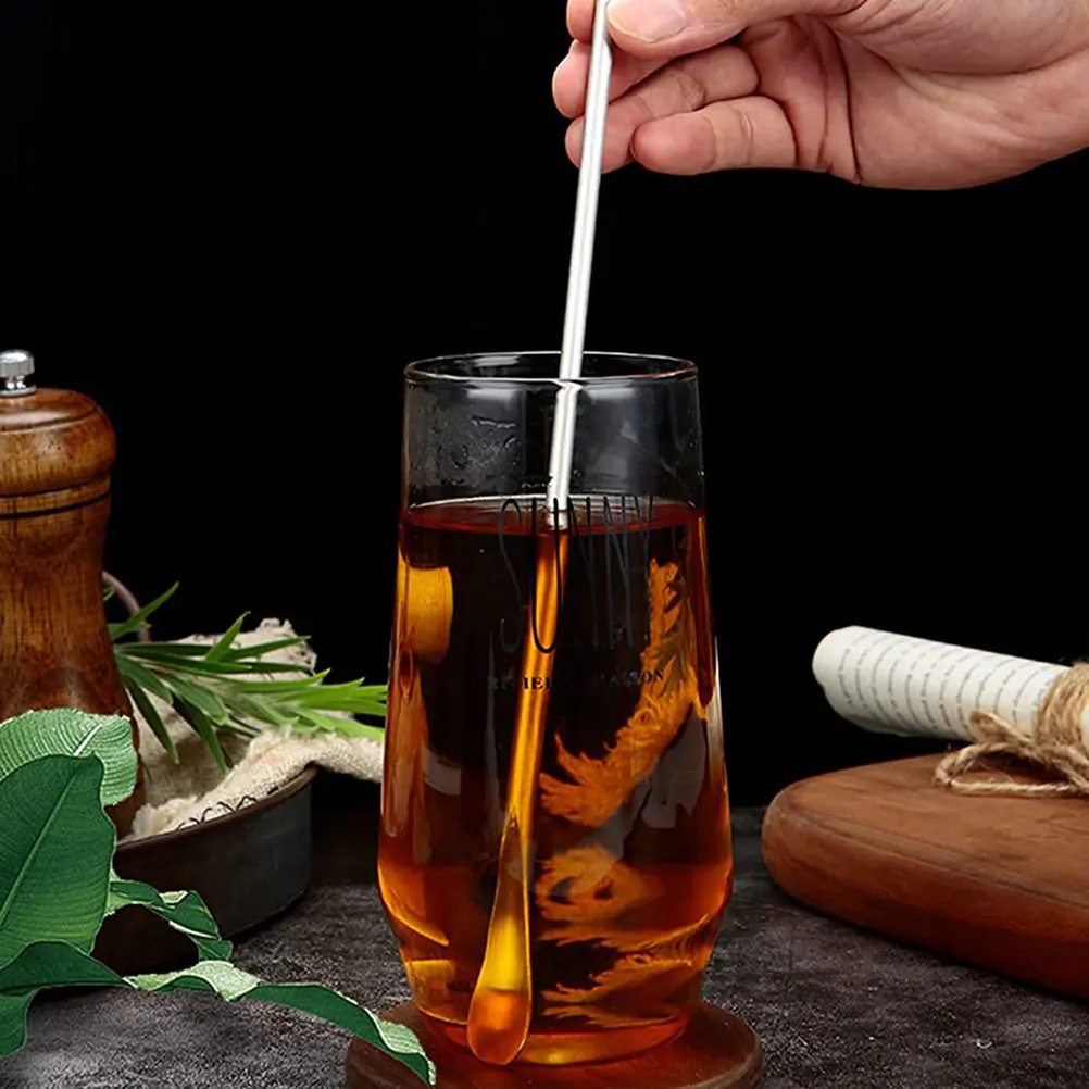 

6 шт., кофейные ложки из нержавеющей стали, многофункциональные ложки для перемешивания мороженого, десерта, торта, ложки для смешивания молока, чая, напитков, кухонного использования