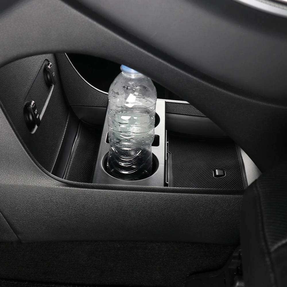 

Органайзер-подстаканник для хранения в салоне автомобиля, черный, из АБС-пластика, для Hyundai Palisade 2020-2025, левый руль